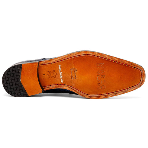 Marco Di Milano Nilo Navy Nile Crocodile Derby Shoe