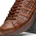 Marco Di Milano Nino Men's Bay Apache Sleek Genuine Caiman Crocodile Sneaker