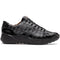 Genuine caiman crocodile sneakers Black Shoe