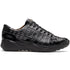 Genuine caiman crocodile sneakers Black Shoe