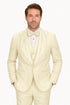 Off White Italian Wool 3-Piece Modern Fit Tuxedo