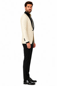 Ivory Tuxedo - Cream Wedding Suit - Off White Groom Suit