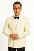 Ivory Double Breasted Tuxedo Dinner Jacket - Cream Dinner Jacket - Off White Tuxedos
