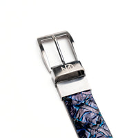 Marco Di Milano Olivieri Belt: Royal Blue Leather Loafer