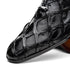 Marco Di Milano Olivieri Black Pirarucu Dress Shoe Oxfords