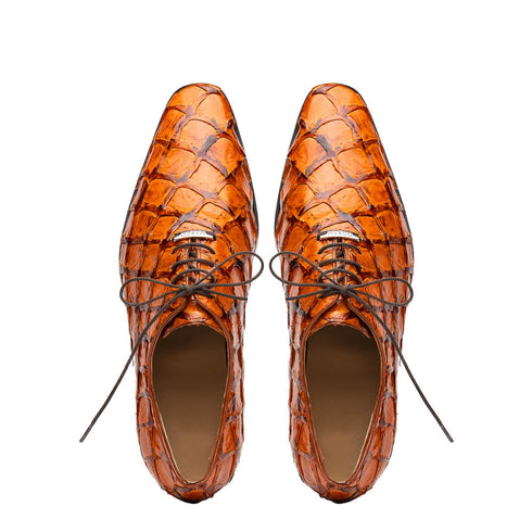 Marco Di Milano Olivieri Brandy Pirarucu Dress Shoe Oxfords