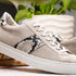 Zelli Olympias Python and Sueded Goatskin Luxury Sneakers in Grey