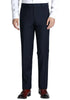 Dress Pants Regular Fit Leg Pleated Pre-hemmed With Cuffs in Blue