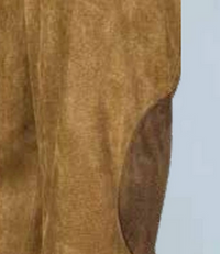 Men’s Camel Suede Cowboy Blazer with Elbow Patch – Camel Western Style Suede Sport Coat for Casual