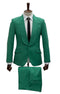 Men’s Augusta Green Emerald Light Green Suit – Slim Fit 2 Piece Formal Suit for Wedding, Prom and Evening Events