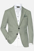 Men’s Sage Green Blazer – Two Button Notch Lapel Formal Jacket for Wedding, Summer and Party Wear in Light Green Sport Jacket