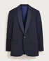 Men’s Navy James Bond Tuxedo Dinner Jacket – Satin Shawl Lapel Wedding, Prom and Black-Tie Blazer