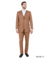 Mens Camel Brown Copper Western 3 Piece Suit – Classic Country Style Blazer Vest Pants Set, Formal Cowboy Suit Outfit