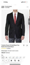 Men’s Solid Black Two Button Suit Jacket Blazer With White Pants | Black Blazer Sport Coat
