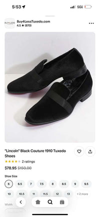 Men's Black Tuxedo Dress Velvet Loafers | Formal Slip-On Shoes for Wedding, Prom & Black Tie Events