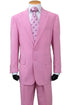 Men’s Pink Two-Piece Suit – Classic Fit Formal Jacket and Tailored Pants