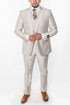 Men’s Sand champaign Western Cowboy 3-Piece Suit – Light Cream Wedding Suit with Vest & Pants Slim Fitted