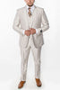 Men’s Sand champaign Western Cowboy 3-Piece Suit – Light Cream Wedding Suit with Vest & Pants Slim Fitted