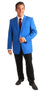 Men’s Bright Blue Club Blazer – Ted Lasso Inspired Classic Two-Button Sport Coat