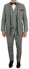 Men’s Edwardian Grey 3-Piece Suit – Dickens Downton Abbey Victorian Vintage Tweed Suit