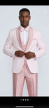 Men's Light Pink 3 Piece Tuxedo Suit Set | Shawl Lapel Formal Wedding Prom Dinner Suit in Rose Gold Color