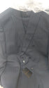Men’s Black Pinstripe Double Breasted Suit – Classic Formal Business Suit Office and Evening Wear Modern Fit Conservative pattern