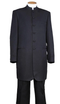 Men’s Black Mandarin Collar Suit – Matrix Neo Inspired Long Jacket & Pants Formal Suit