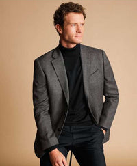 Men’s Grey Tweed Herringbone Sport Coat - Gray Mens Blazer Suit Jacket