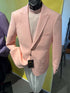Mens Peach Pink Blazer Jacket – Modern Formal Sport Coat for Wedding, Party and Business Wear - Summer Jacket