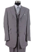 Men’s Gray Zoot Suit with Matching Hat and 1920s Shoes | Grey Vintage Wedding and Party Three Piece Suit