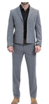 Mens Gray Western Blazer Set – Cowboy Style Jacket and Pants Outfit Classic Country Western Suit