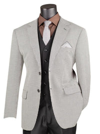Men’s Black and White Houndstooth Blazer Jacket, Classic Formal Sport Coat for Business, Wedding and Dress Wear