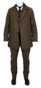 3-Piece Sable Towncoat Suit - Brown