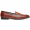 Zelli Palio Crocodile and Calfskin Basketweave Loafer in Cognac