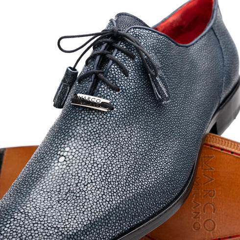 Marco Di Milano Pannuci Navy Stingray Dress Oxfords