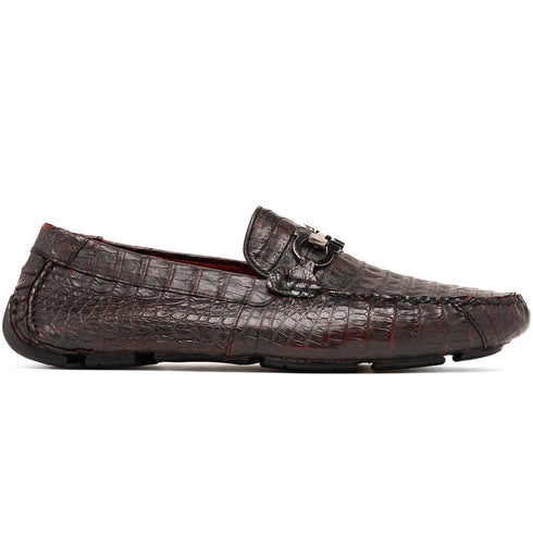 Marco Di Milano Parma Caiman Belly Bit Drivers Black Cherry