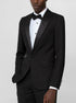 Black Peak Lapel Ticket Pocket Tuxedo