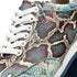 Zelli Peri Python Embossed Calfskin Sneakers in Marine Blue
