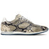 Zelli Peri Python-Embossed Calfskin Sneakers in Black / White