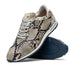 Zelli Peri Python-Embossed Calfskin Sneakers in Black / White