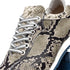 Zelli Peri Python-Embossed Calfskin Sneakers in Black / White