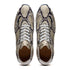 Zelli Peri Python-Embossed Calfskin Sneakers in Black / White