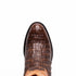 Marco Di Milano Phoenix Aged Maple Caiman Crocodile Round Toe Cowboy Boots