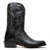 Marco Di Milano Phoenix Black Caiman Crocodile Round Toe Cowboy Boots
