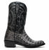 Marco Di Milano Phoenix Stone Gray Caiman Crocodile Round Toe Cowboy Boots