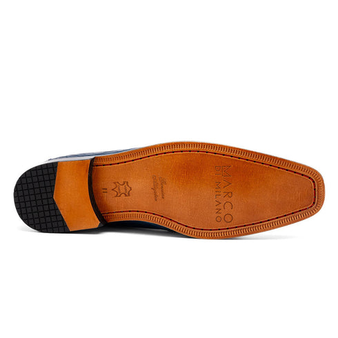 Marco Di Milano Pietro Blue Jean Alligator Chukka Boots