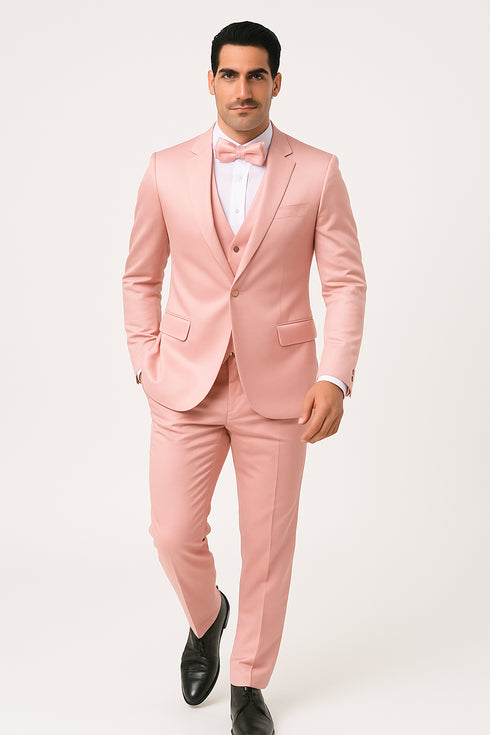 Pink-satin-tux-wedding-prom