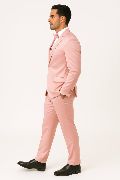 Pink-satin-tux-wedding-prom