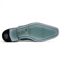 Marco Di Milano Pissa Aqua/White Leather Loafer