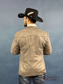 Mens Charcoal Gray Suede Western Yoke Two-Button Rancher Blazer – BLZ9445